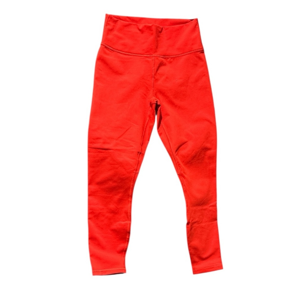 Fabletics Red Leggings Athletic Power Sculpt